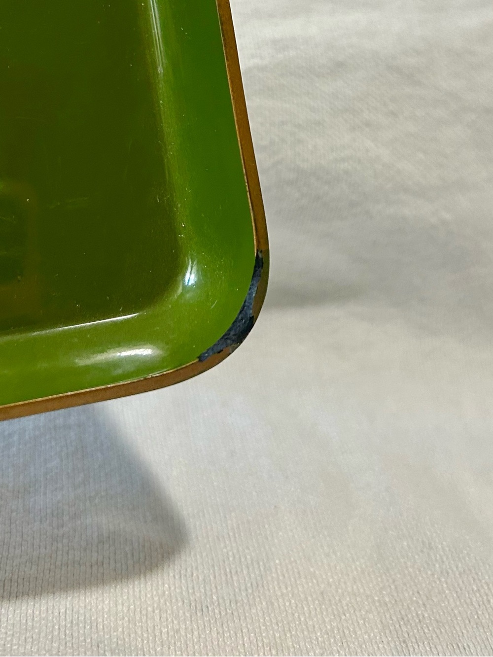 Vintage Takahashi Mushroom Tray Set 6pc Avocado Green Turquoise 70s Japan MCM - Picture 5 of 11